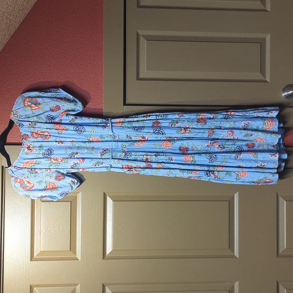 Loft floral striped dress - Picture 7 of 8